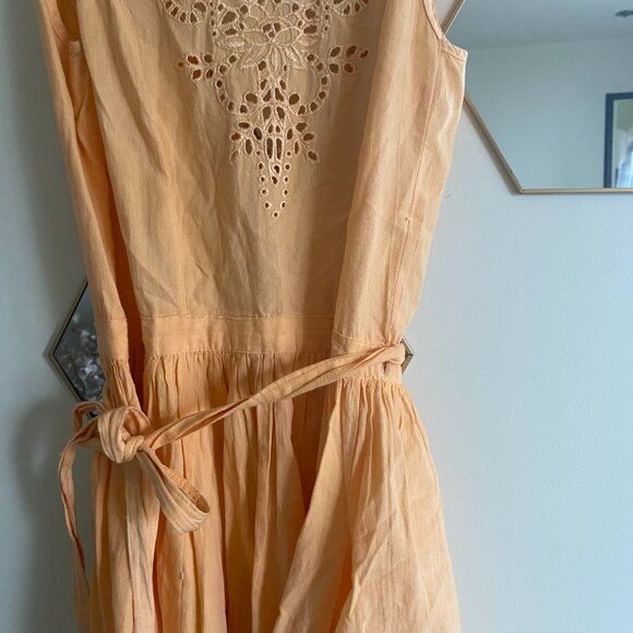 Orange creamsicle A-line summer dress 🍊 🍦 Handmade! - Picture 4 of 6